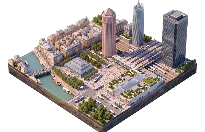 Vue illustrée du secteur Lyon 3e